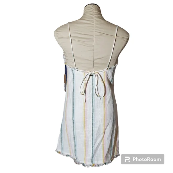 Billabong x The Salty Blonde Sunny Stripes Slip Dress Size S - Picture 5 of 10